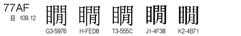 U+77AF